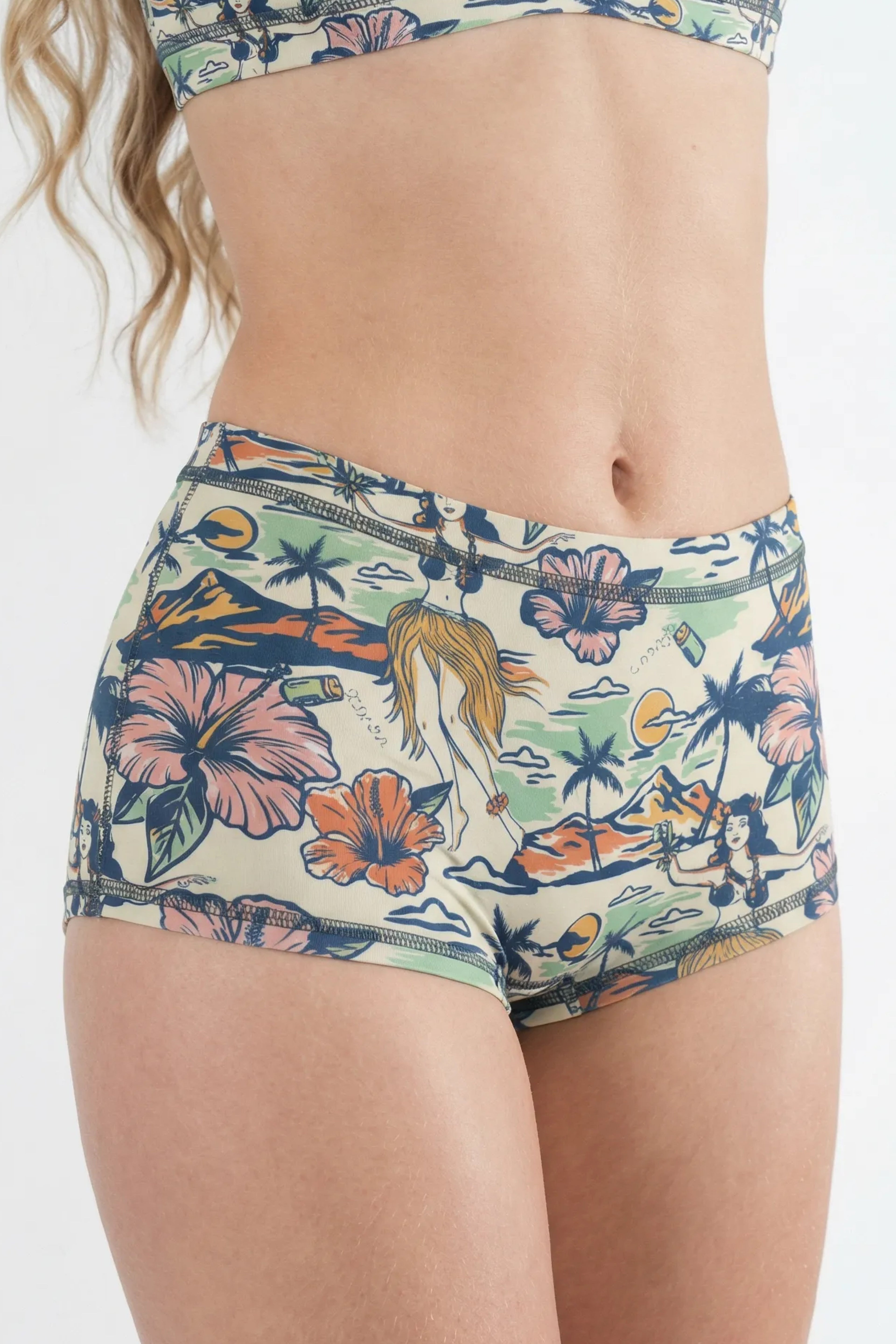 Shinesty The Come Monday x Margaritaville modal boyshort – tropical collab novelty