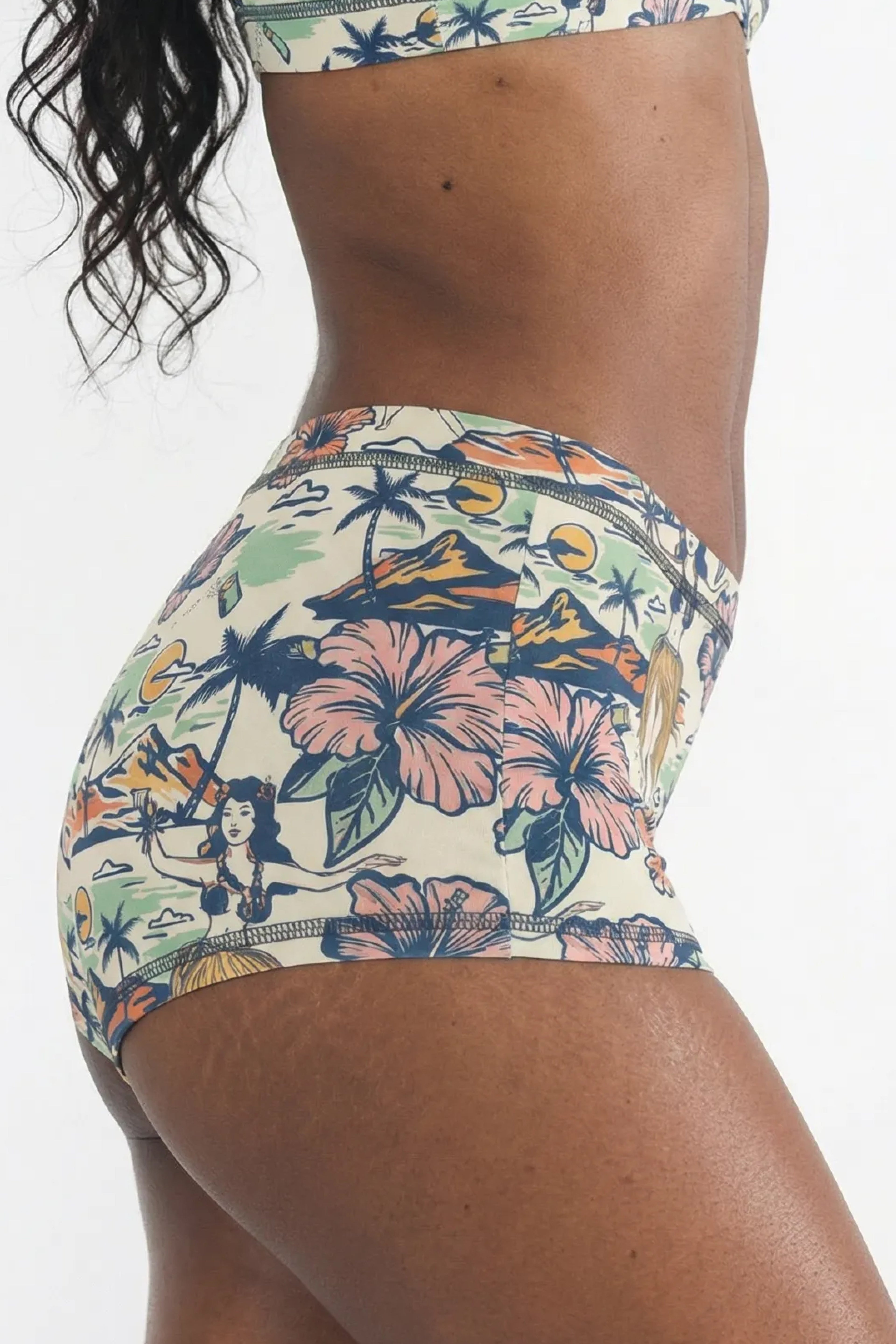 Shinesty The Come Monday x Margaritaville modal boyshort – tropical collab novelty