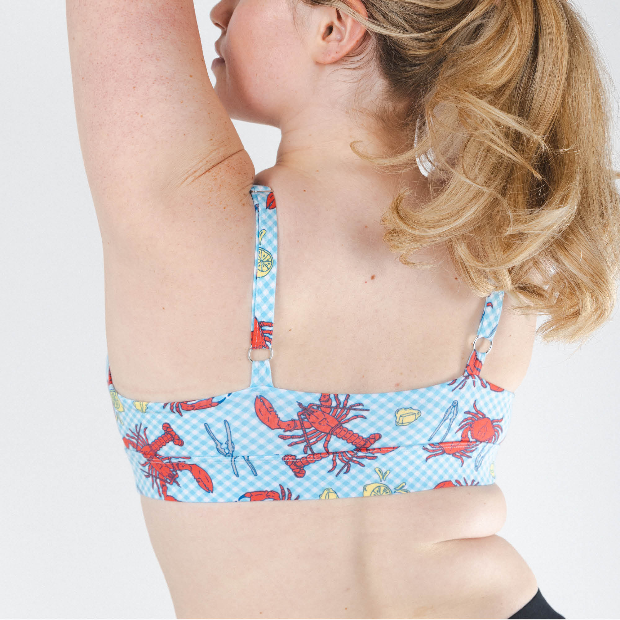Shinesty The Cajun Cookout summer crabs Boob Hammock plunge bralette – seafood novelty