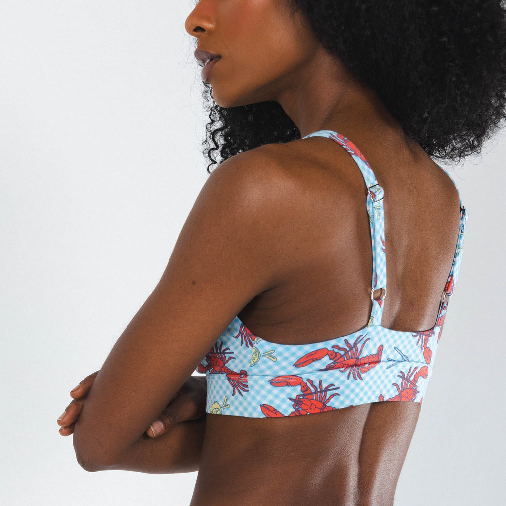 Shinesty The Cajun Cookout summer crabs Boob Hammock plunge bralette – seafood novelty