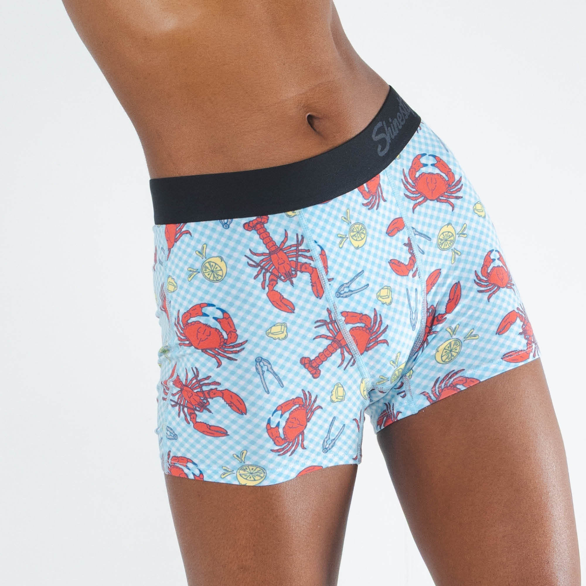 Shinesty The Cajun Cookout summer crabs women's boxers – funny seafood novelty underwear