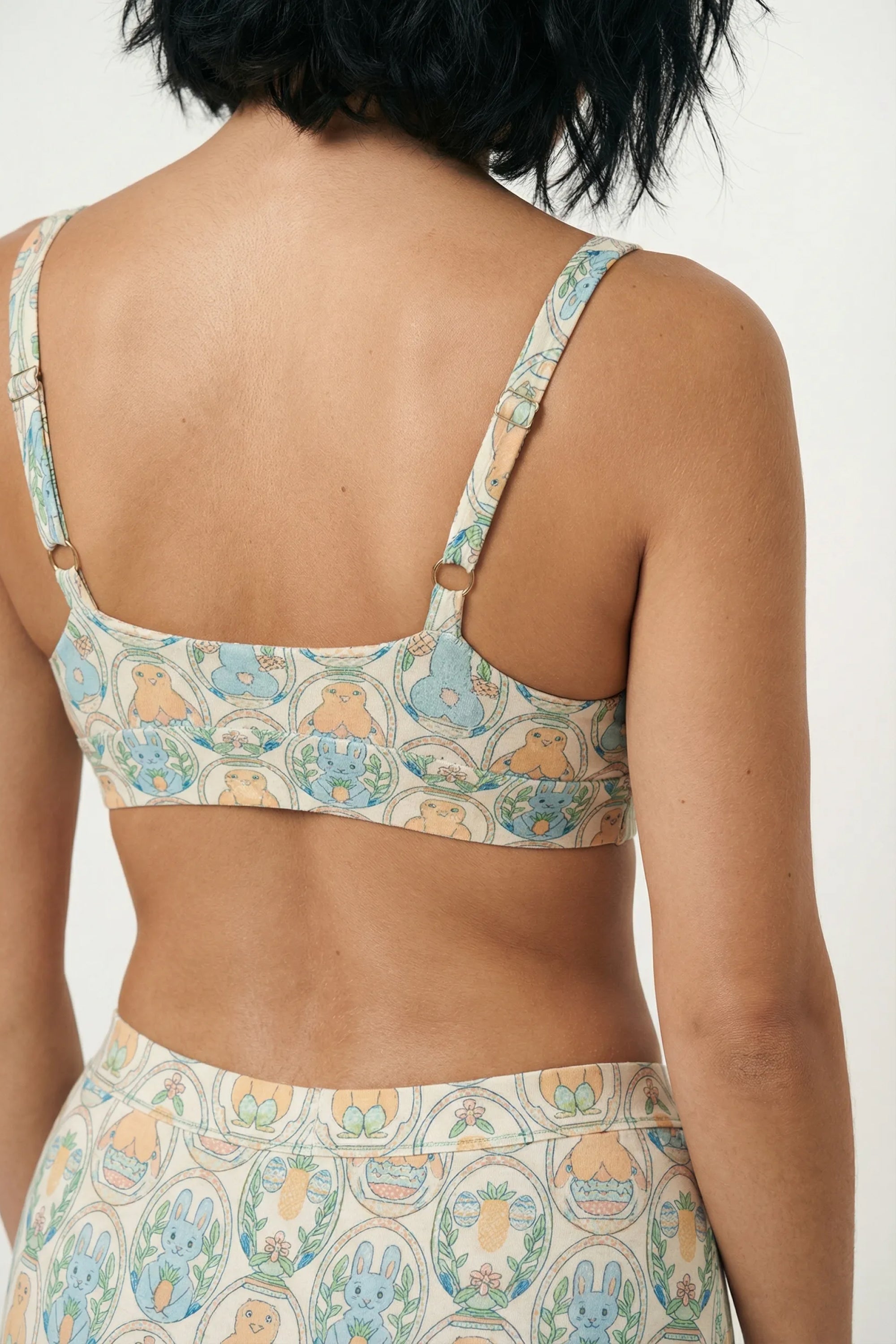 Shinesty The Chicks Dig It pastel Easter Boob Hammock plunge bralette – Easter novelty