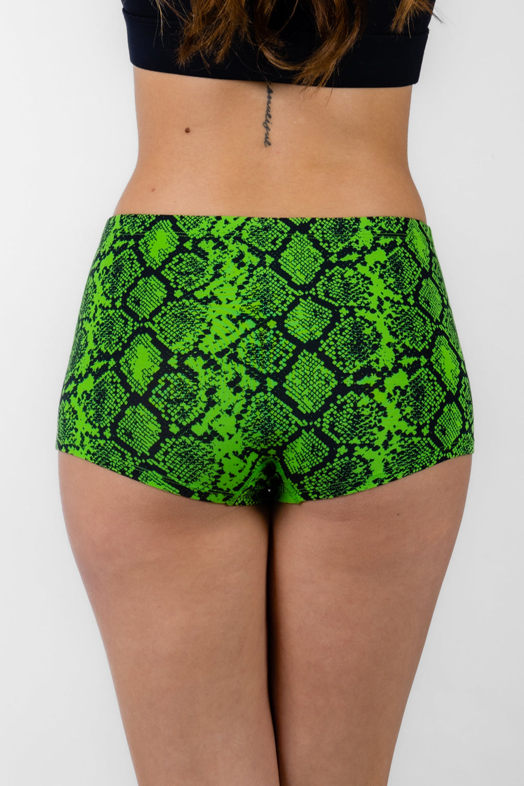 Shinesty The Queen Cobra snakeskin modal boyshort underwear – bold animal print novelty