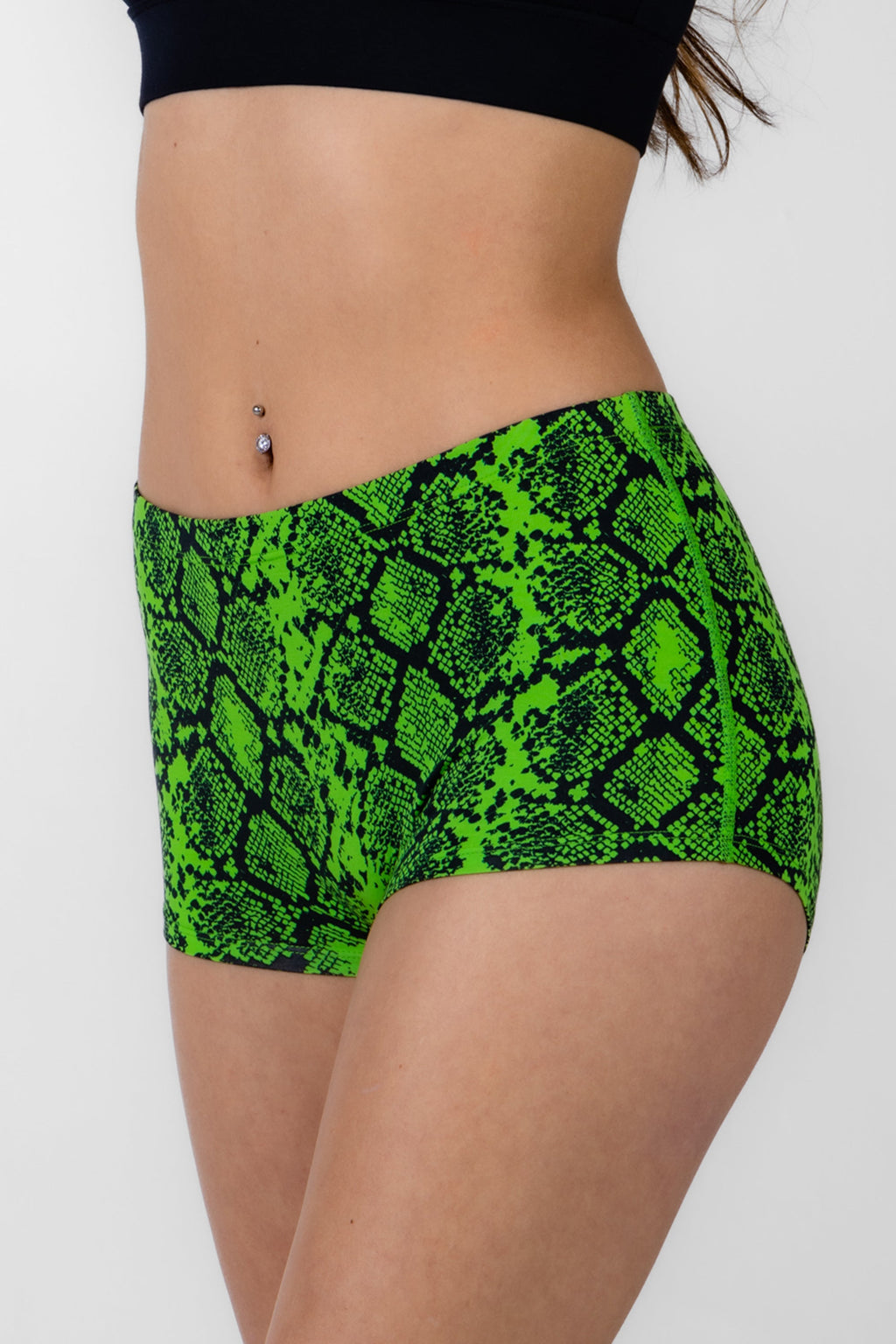 Shinesty The Queen Cobra snakeskin modal boyshort underwear – bold animal print novelty