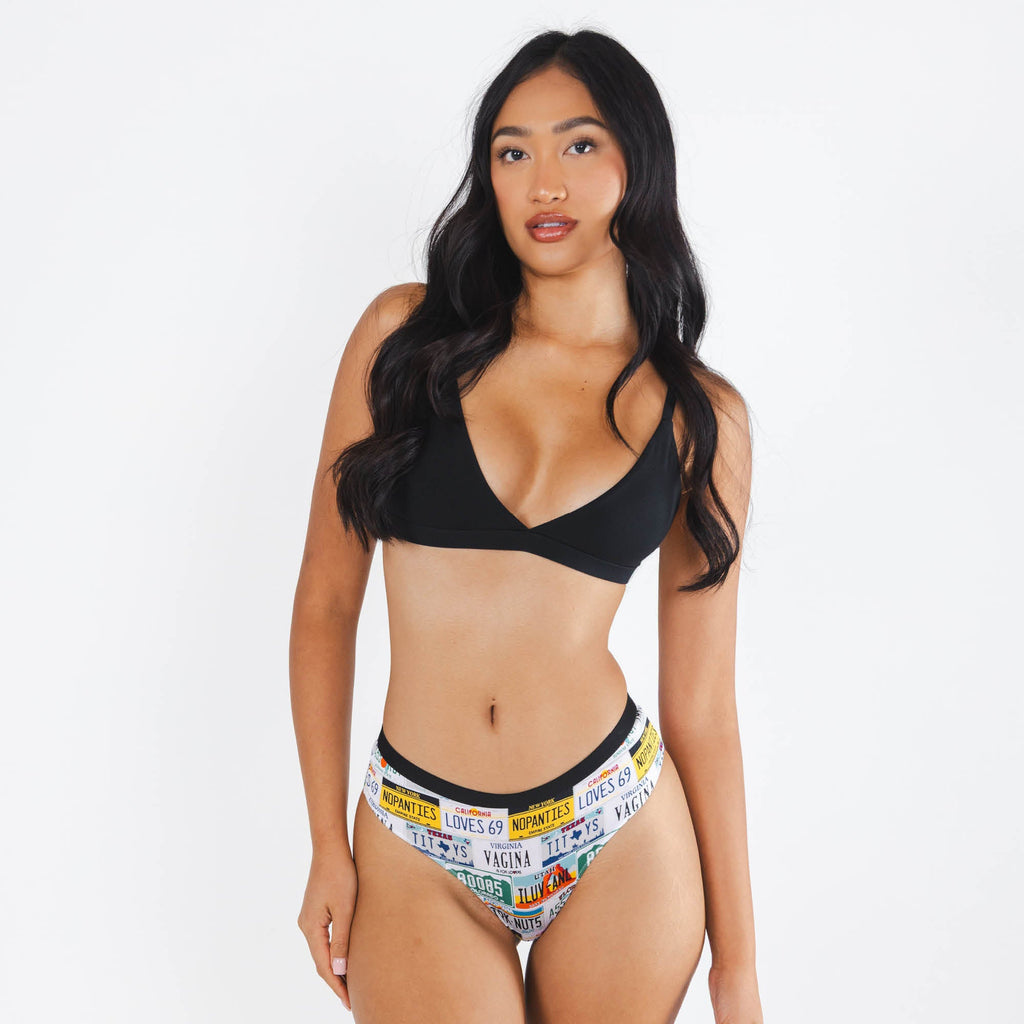 Shinesty The DMV Catastrophe license plates cheeky underwear – funny novelty underwear