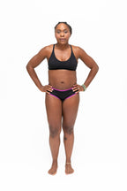 Dear Kate Hazel Hipster Mini worn on model, lifestyle front view on a white background.