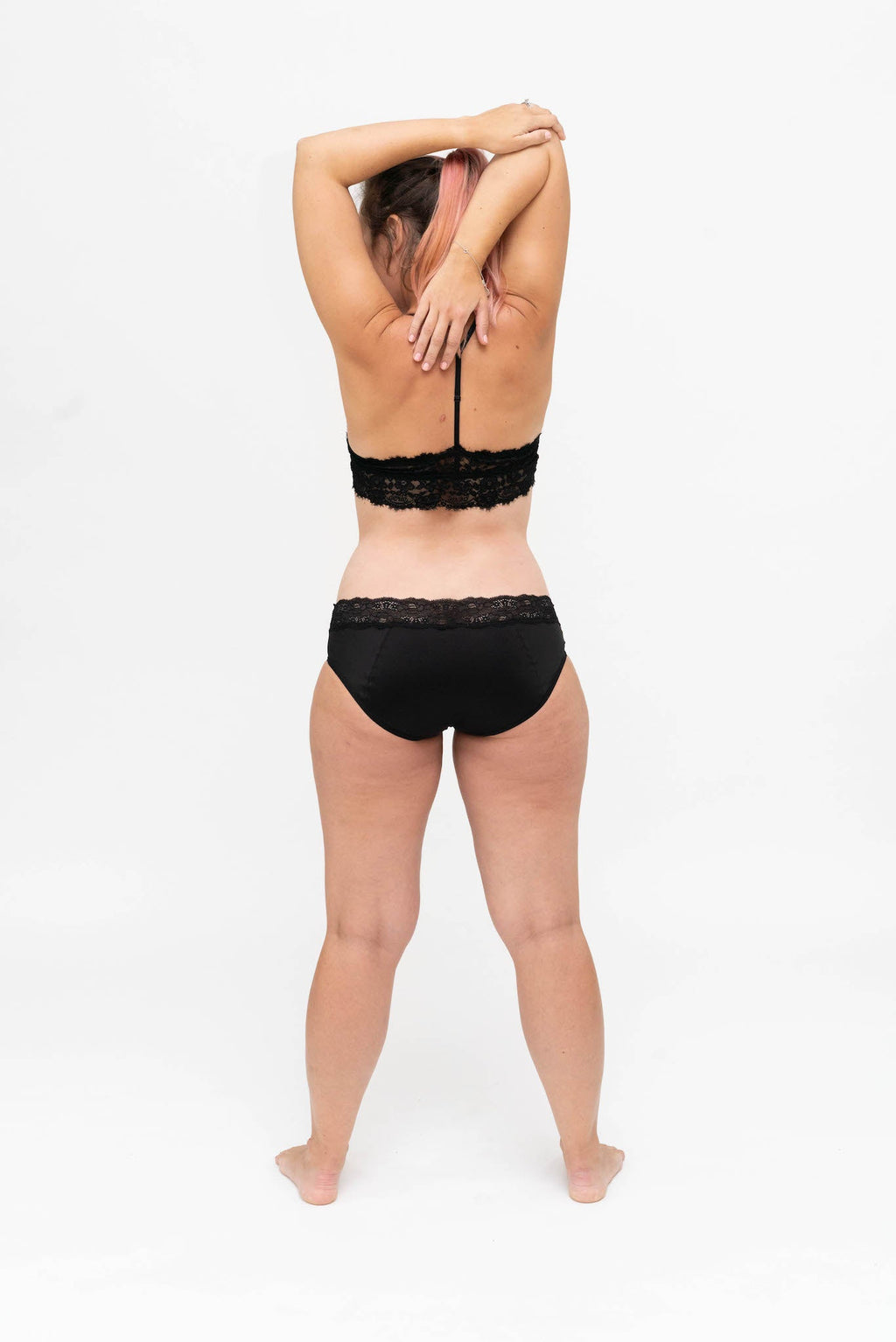 Dear Kate Ada Hipster Mini worn on model, side view on a white background.