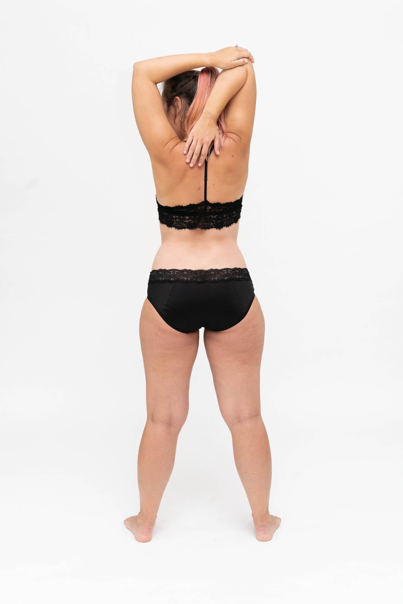 Dear Kate Ada Hipster Mini worn on model, side view on a white background.