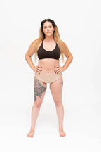 Dear Kate Ada Brief Full high-waist period underwear worn on model, front view on a white background.
