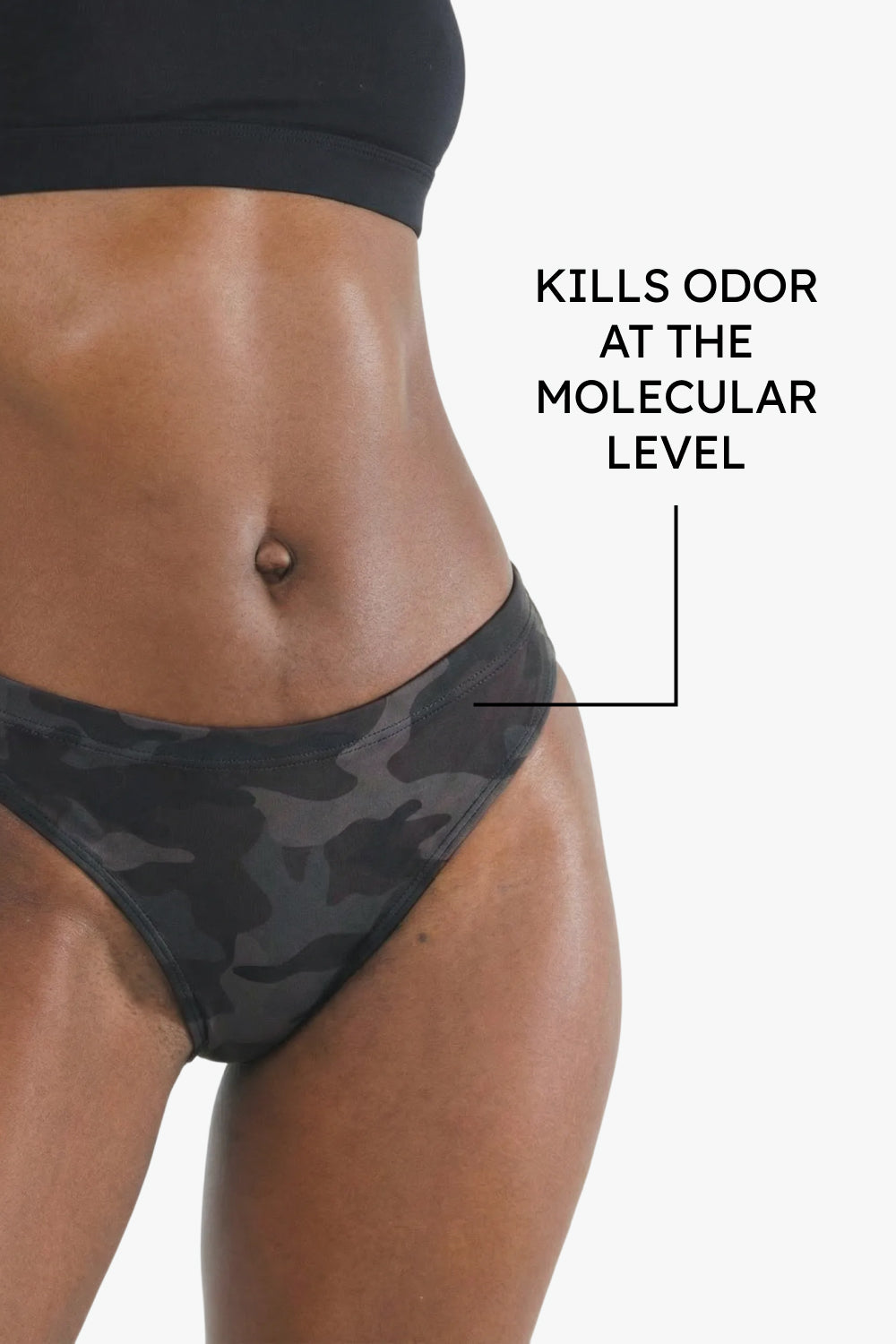 Shinesty The Darkside black camouflage fart proof bikini underwear – odor blocking novelty