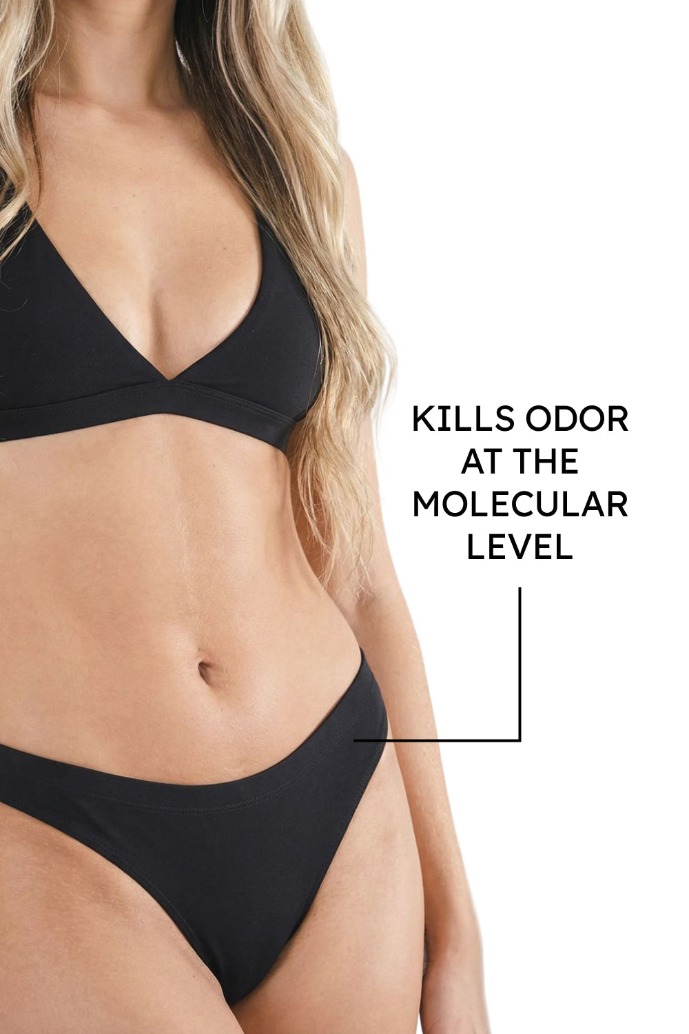 Shinesty The Threat Level Midnight solid black fart proof bikini – odor blocking novelty