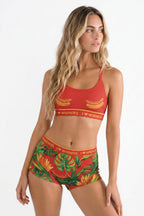 Shinesty The Wiener In Paradise x Wienerschnitzel tropical boyshort – hot dog collab novelty