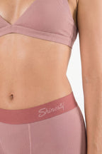 Shinesty The Bell Pep red chambray women's boxers – earthy tonal novelty lounge underwear