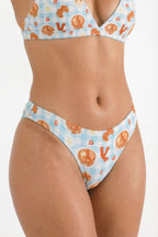 Shinesty The Good Moaning naughty breakfast MicroModal thong – funny novelty women's underwear