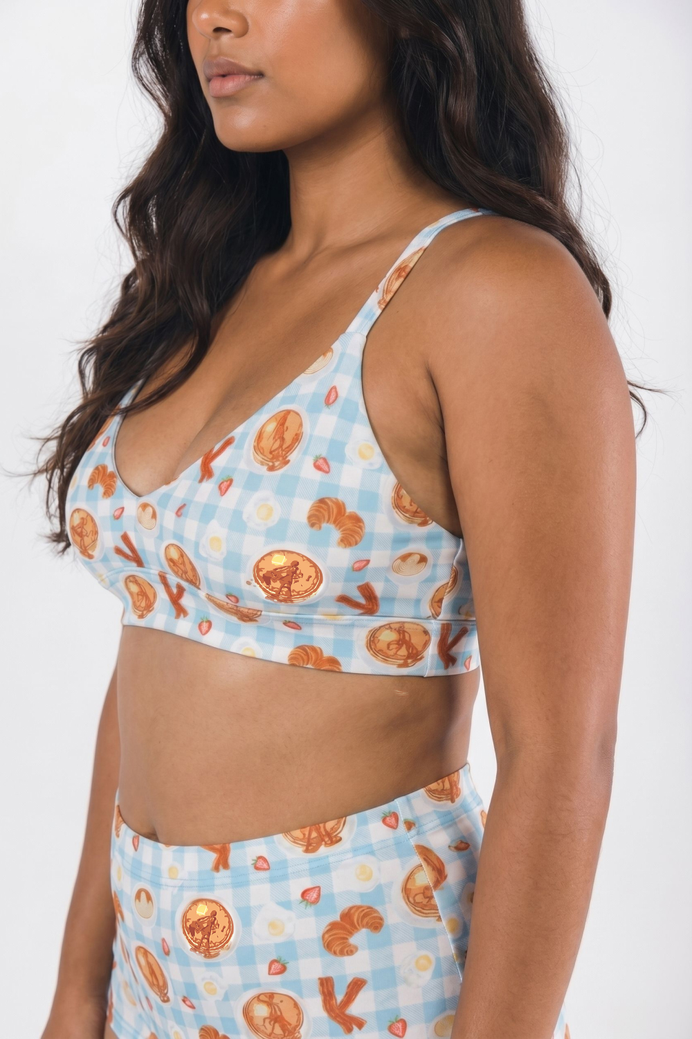 Shinesty The Good Moaning naughty breakfast Boob Hammock plunge bralette – funny novelty