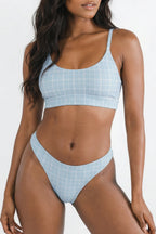 Shinesty The Spick and Span window pane plaid MicroModal thong – classic plaid novelty
