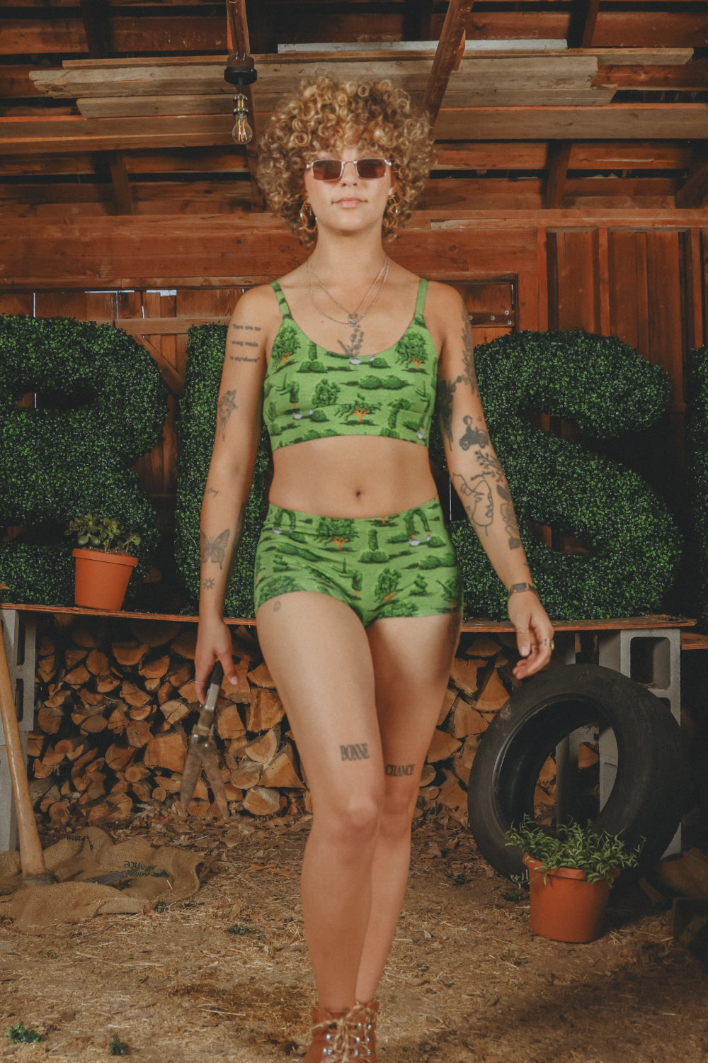 Shinesty The Full Bush Bush Club naughty landscaping modal boyshort – funny novelty
