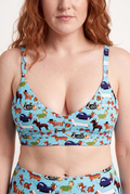 Shinesty The Halloweenies Halloween Dogs Plunge Bralette – women's halloween dogs print plunge bralette