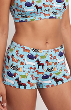 Shinesty The Halloweenies Halloween Dogs Boyshort Underwear – women's halloween dogs print boyshort underwear