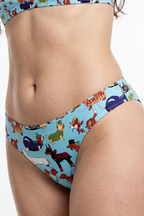 Shinesty The Halloweenies Halloween Dogs MicroModal Thong – women's halloween dogs print micromodal thong