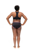 Dear Kate Hazel Hipster Full in Dusty Rose, worn on model, alternate back view on a white background.
