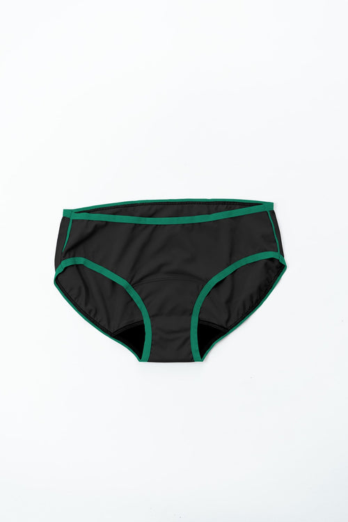 Dear Kate Hazel Hipster Mini in Emerald Green, front view on a white background.