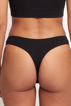 Shinesty The Hex Appeal Black Cat MicroModal Thong – women's black cat print micromodal thong