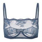 Amour d'Agnette Kim High Neck Sheer Lace Bra | Post-Surgery Friendly Lingerie
