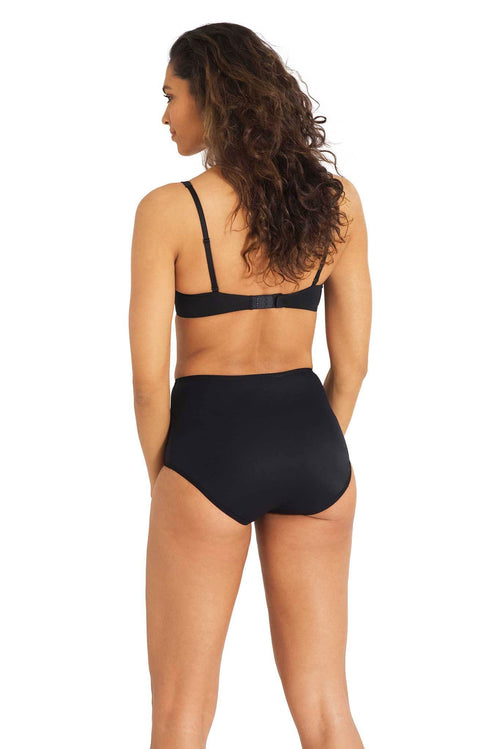 Dear Kate Nellie Brief Mini high-waist leak-resistant underwear, back view on a white background.