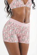 Shinesty The All Day rosé wine women's boxers – funny wine novelty lounge underwear