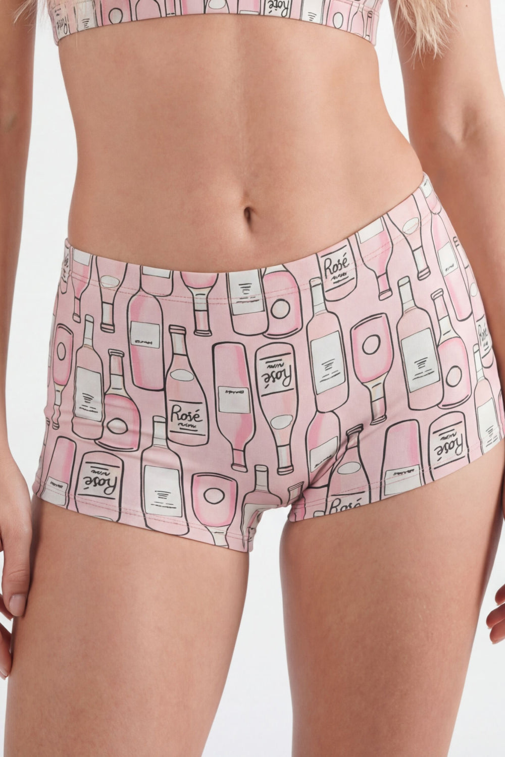 Shinesty The All Day rosé wine modal boyshort underwear – funny wine novelty underwear