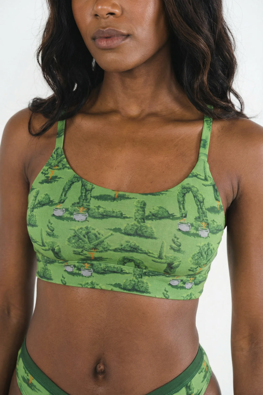 Shinesty The Full Bush Bush Club naughty landscaping Boob Hammock scoop bralette – novelty