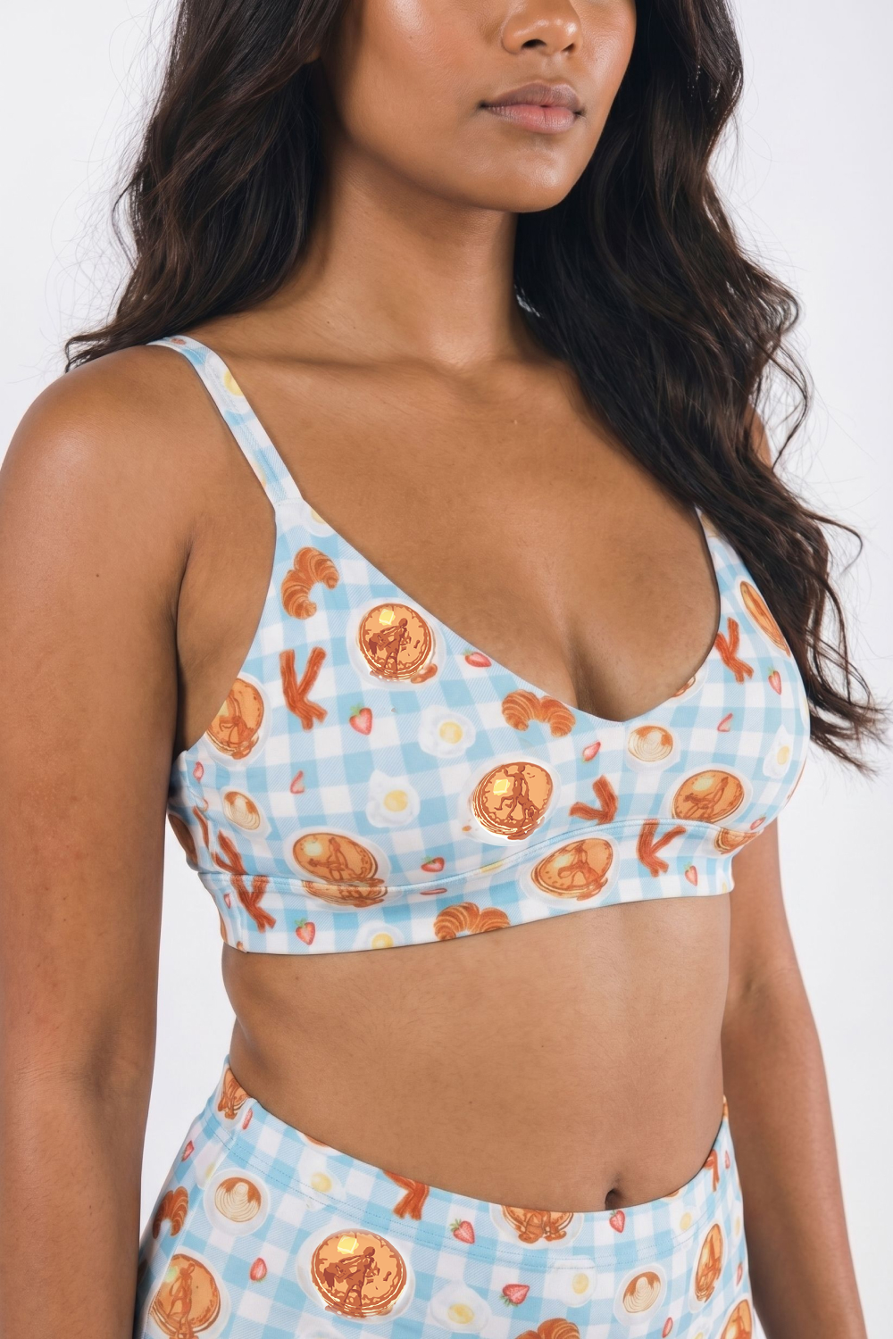 Shinesty The Good Moaning naughty breakfast Boob Hammock plunge bralette – funny novelty