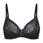 Amour d'Agnette Julie Molded Lace T-Shirt Bra, alternate front view on a white background.