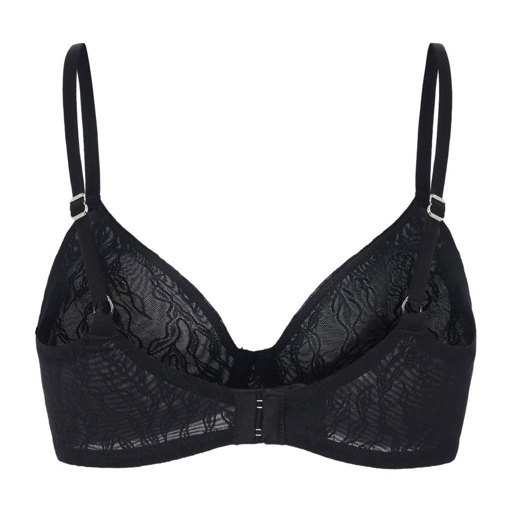 Amour d'Agnette Julie Molded Lace T-Shirt Bra, alternate front view on a white background.