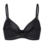 Amour d'Agnette Julie Molded Lace T-Shirt Bra, alternate front view on a white background.