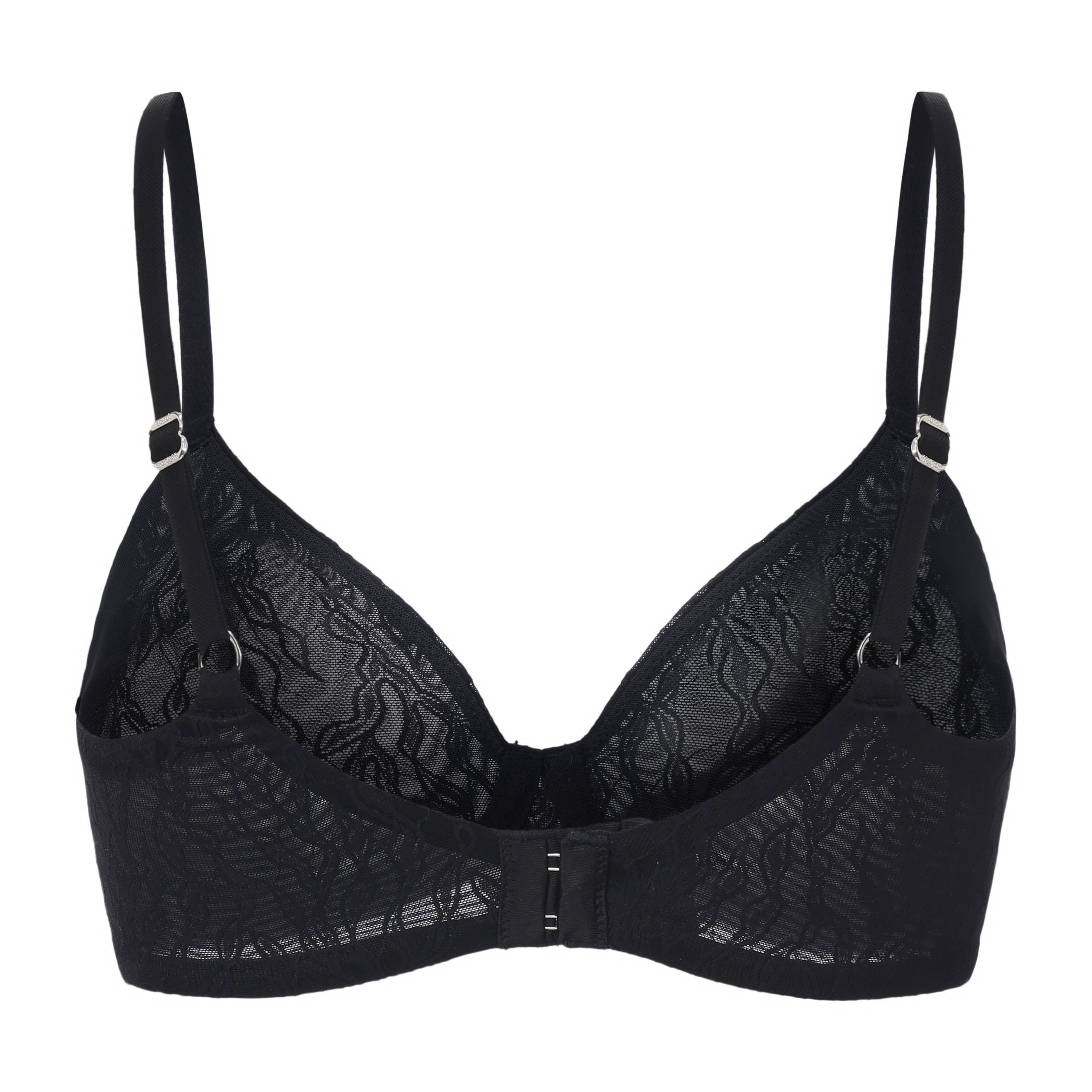 Amour d'Agnette Julie Molded Lace T-Shirt Bra, alternate front view on a white background.