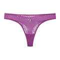 Amour d'Agnette Julie Everyday Lace Thong, three-keyhole back detail on a white background.