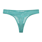 Amour d'Agnette Julie Everyday Lace Thong, front view on a white background.