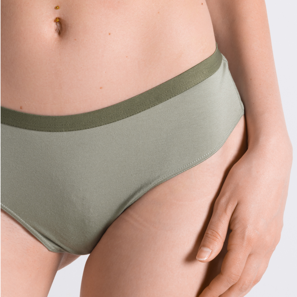 Shinesty The Manzanilla olive green cheeky underwear – earthy tonal novelty underwear