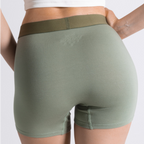 Shinesty The Manzanilla olive green women's boxers – earthy tonal novelty lounge underwear