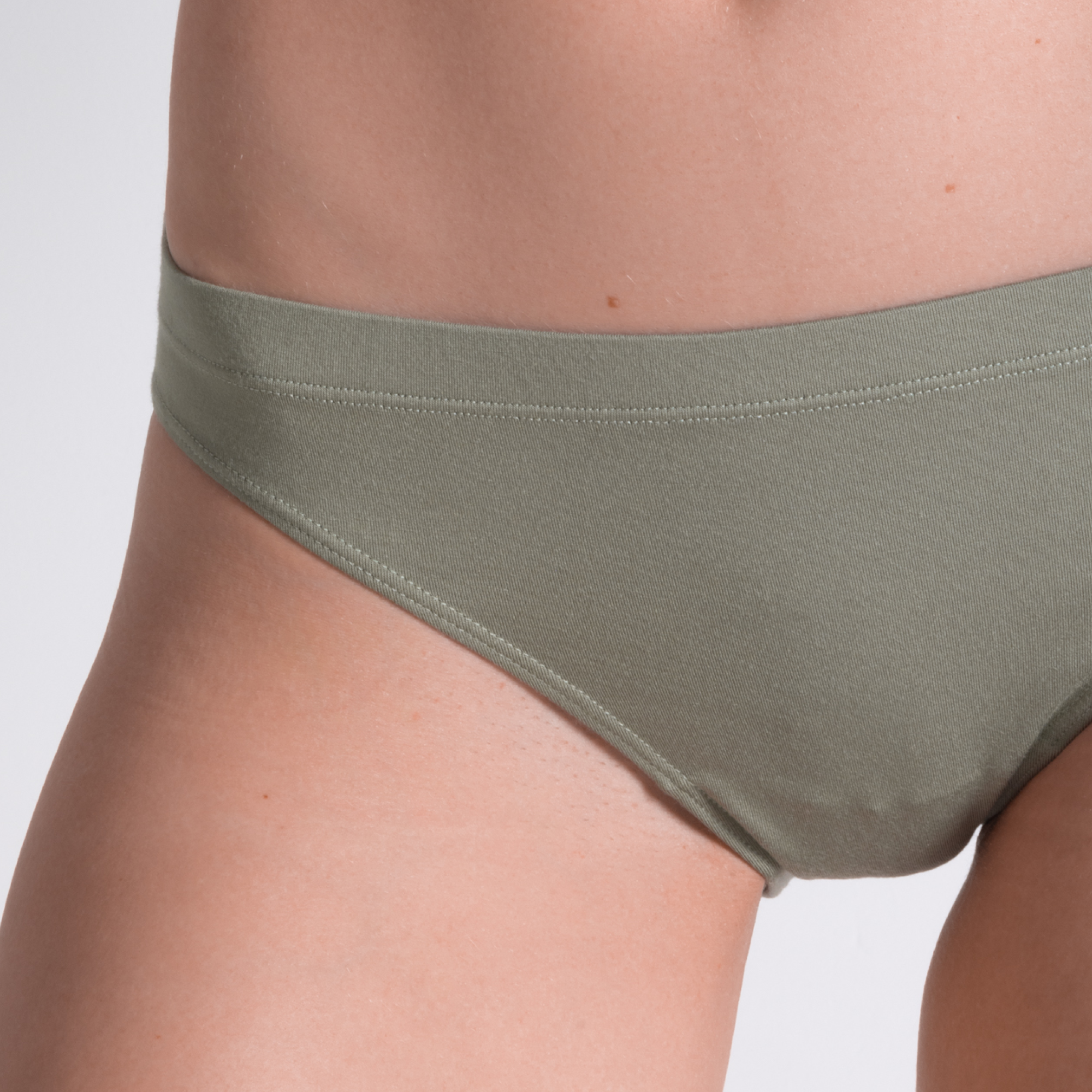 Shinesty The Manzanilla olive green modal bikini underwear – earthy tonal novelty