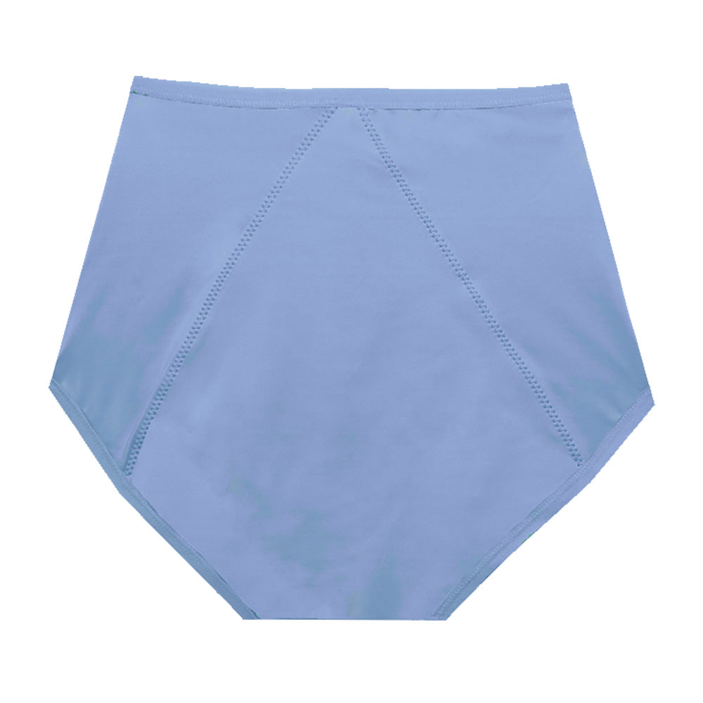 Dear Kate Nellie Brief Full in Periwinkle, back view flat lay on a white background.