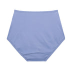 Dear Kate Nellie Brief Mini in Periwinkle, back view on a white background.