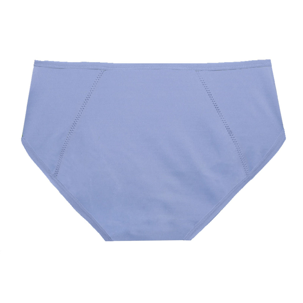 Dear Kate Nellie Hipster Full in Periwinkle, back view flat lay on a white background.