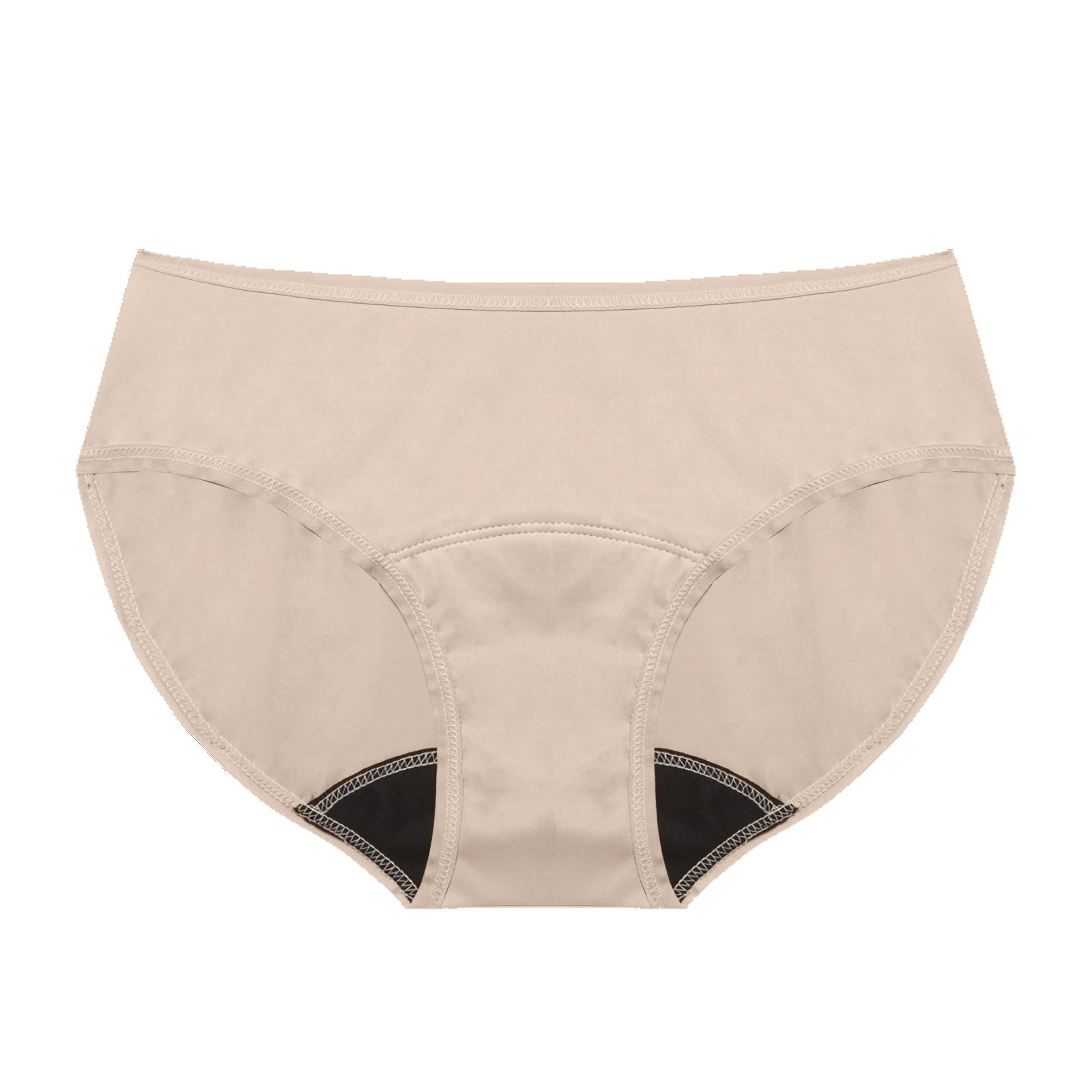Dear Kate Nellie Hipster Mini in Beige, front view on a white background.
