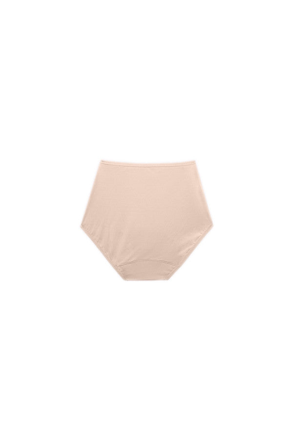 Dear Kate Nellie Brief Full in Beige, alternate back view on a white background.