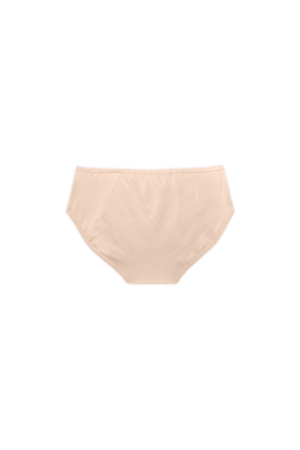 Dear Kate Nellie Hipster Full in Beige, alternate back view on a white background.