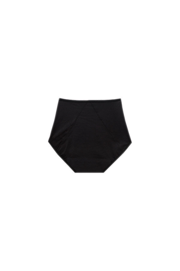 Dear Kate Nellie Brief Full in Black, alternate back view on a white background.