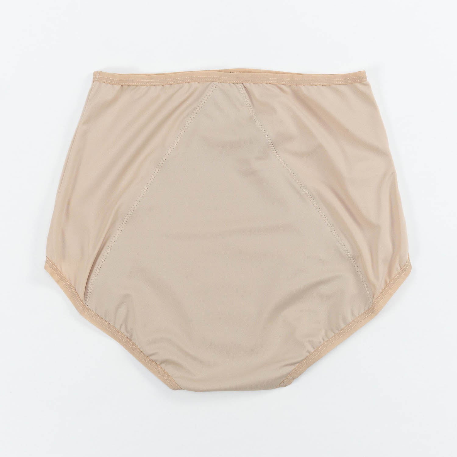 Dear Kate Nellie Brief Full in Beige, back flat lay on a white background.
